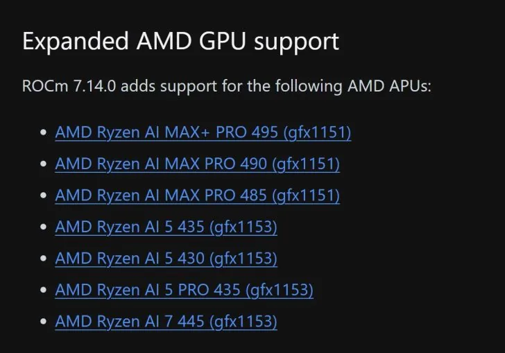 AMD 在 ROCm 7.14 中新增支持 Ryzen AI MAX PRO 400 系列处理器