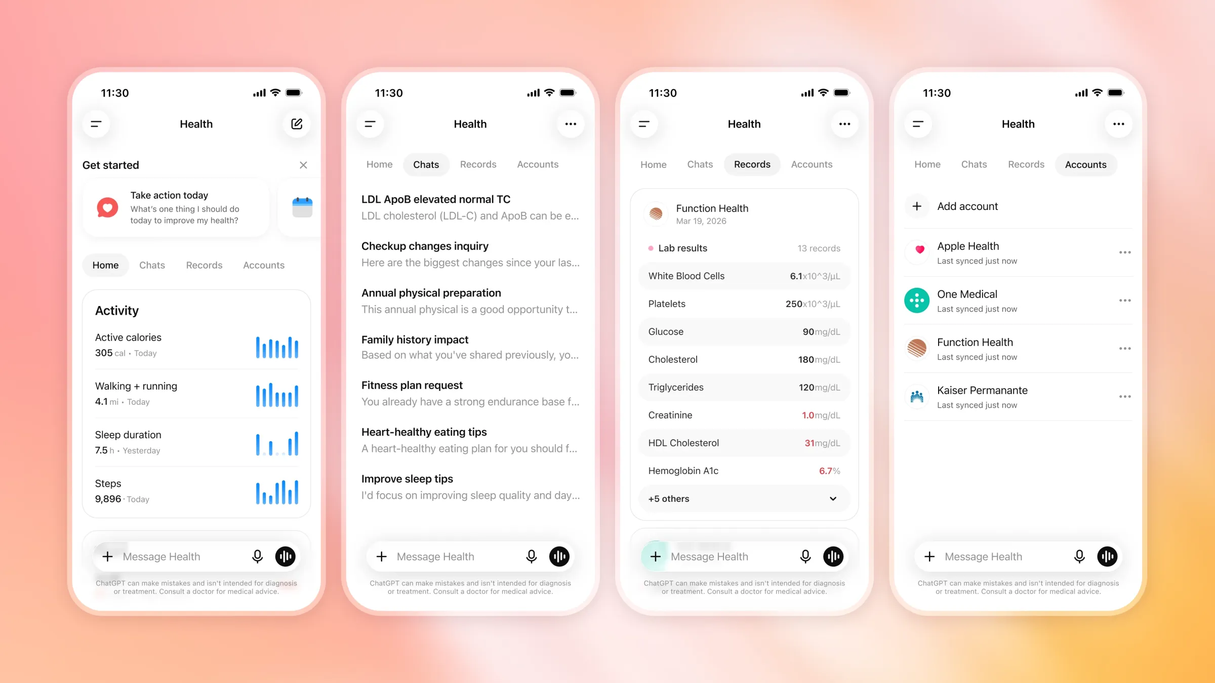 OpenAI apre ChatGPT Health a tutti gli utenti negli Stati Uniti, affermando che le capacità di ragionamento del modello superano quelle dei medici clinici