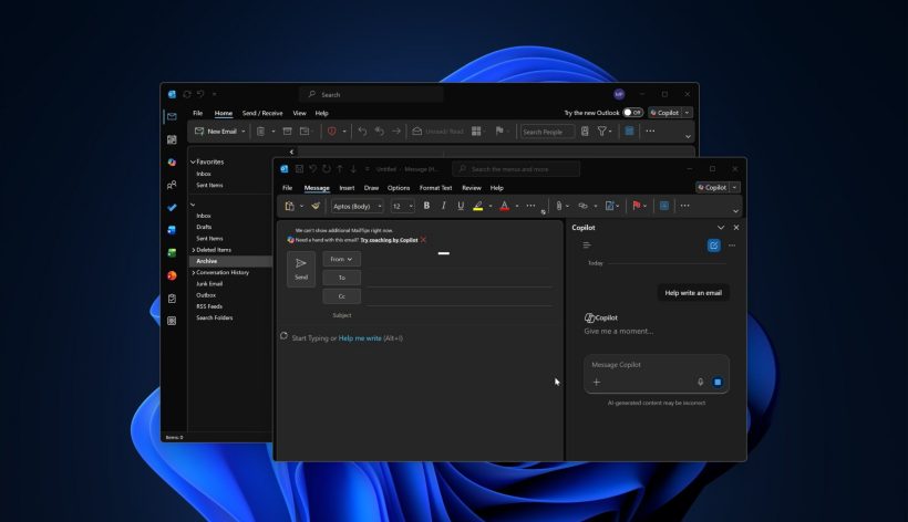 微软经典版 Outlook 下月新增"始终可见"Copilot 统一入口