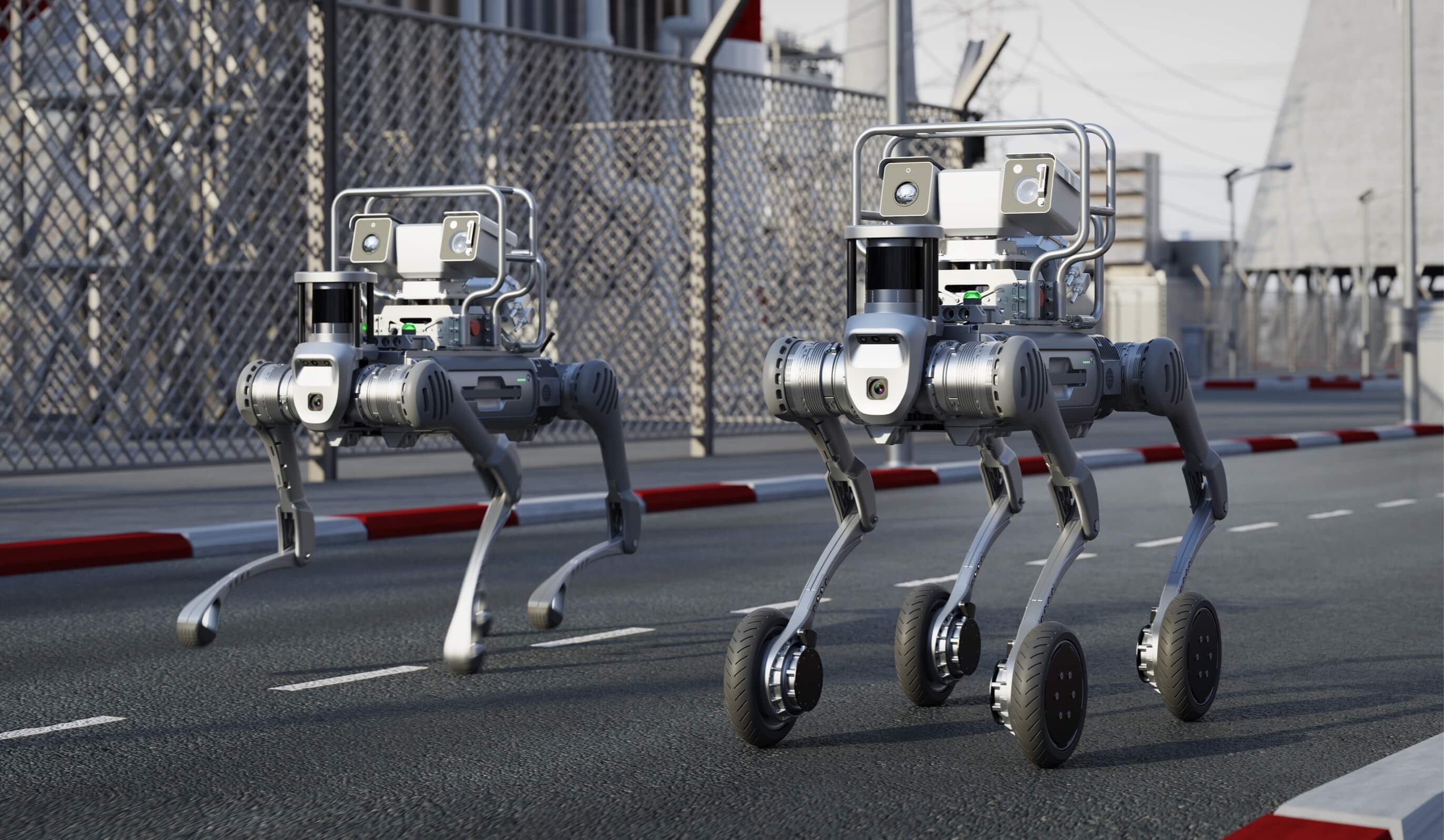 Unitree As2-W rilasciato: robot ibrido a ruote e gambe, può salire gradini di 80 cm e pendenze di 45°
