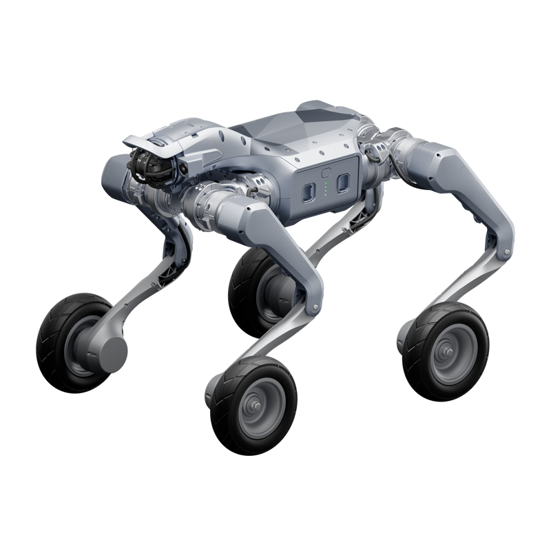 Unitree As2-W rilasciato: robot ibrido a ruote e gambe, può salire gradini di 80 cm e pendenze di 45°