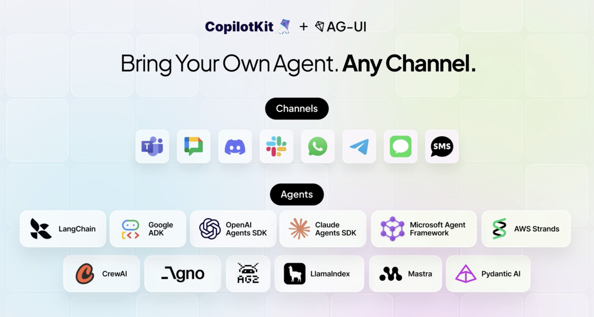 CopilotKit 오픈소스 Channels SDK: MIT 라이선스 라이브러리로 어떤 AG-UI 에이전트든 Slack과 Microsoft Teams에 접속 가능