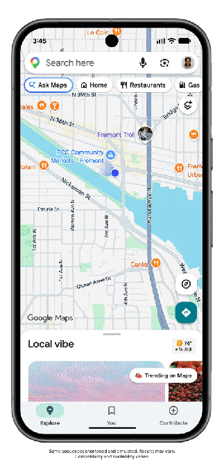 Google Maps 为 Ask Maps 新增订餐、酒店预订等智能体功能