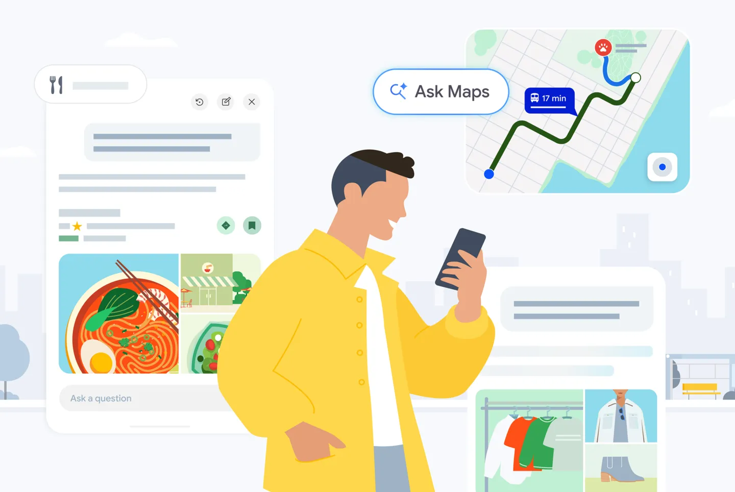 Atualização do agente inteligente do Google Maps Ask Maps: pode conversar para pedir comida, encontrar hotéis e integrar-se à Gemini Personal Intelligence