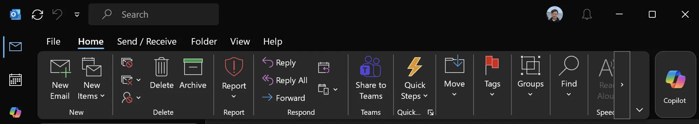 微软经典版 Outlook 本月为商业用户功能区新增 Copilot 专属按钮