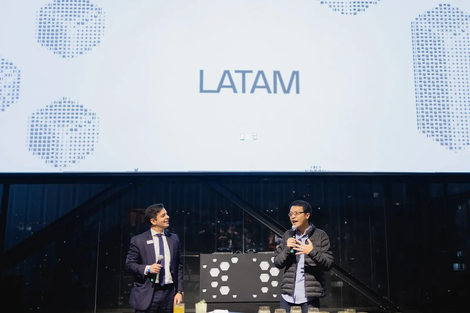 Cognition announcing its Latin America expansion on stage at MASP